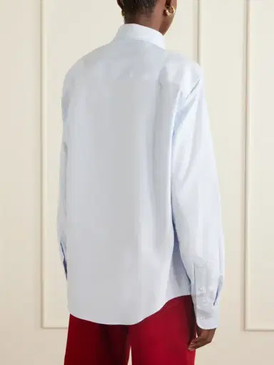 AMI PARIS Adc Embroidered Cotton Oxford Shirt | Thumbnail 4 AMI PARIS Adc Embroidered Cotton Oxford Shirt | Thumbnail 4