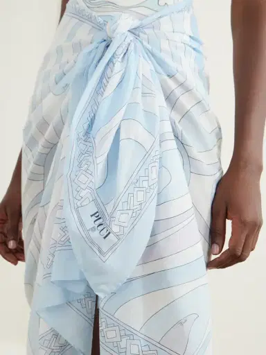PUCCI Printed Cotton-voile Pareo | Thumbnail 4 PUCCI Printed Cotton-voile Pareo | Thumbnail 4