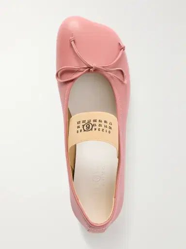MM6 MAISON MARGIELA Bow-detailed Leather Ballet Flats | Thumbnail 6 MM6 MAISON MARGIELA Bow-detailed Leather Ballet Flats | Thumbnail 6
