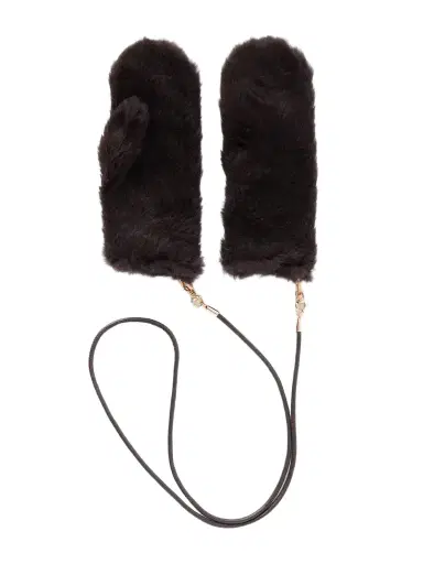 Max Mara Ombrato Strap-detailed Alpaca, Wool And Silk-blend Gloves | Thumbnail 1 Max Mara Ombrato Strap-detailed Alpaca, Wool And Silk-blend Gloves | Thumbnail 1