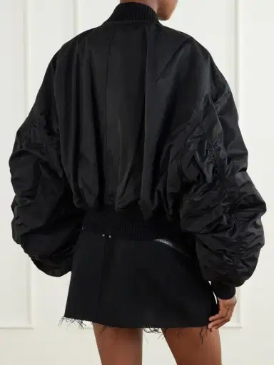 Rick Owens Secchia Padded Cropped Cotton-blend Bomber Jacket | Thumbnail 4 Rick Owens Secchia Padded Cropped Cotton-blend Bomber Jacket | Thumbnail 4