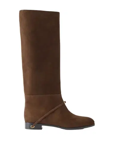 Jennifer Chamandi Thierry Suede Knee-high Boots | Thumbnail 1 Jennifer Chamandi Thierry Suede Knee-high Boots | Thumbnail 1