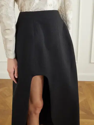Jil Sander Wool Cut-out Midi Skirt | Thumbnail 4 Jil Sander Wool Cut-out Midi Skirt | Thumbnail 4