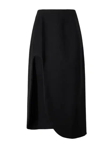 Jil Sander Wool Cut-out Midi Skirt | Thumbnail 1 Jil Sander Wool Cut-out Midi Skirt | Thumbnail 1