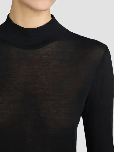 Frame Women's The Shadow Cotton Turtleneck | Thumbnail 4 Frame Women's The Shadow Cotton Turtleneck | Thumbnail 4