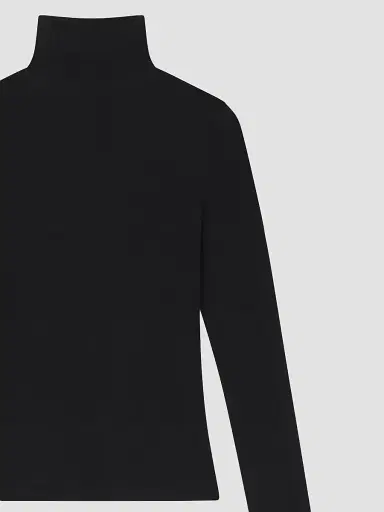 Frame Women's The Shadow Cotton Turtleneck | Thumbnail 6 Frame Women's The Shadow Cotton Turtleneck | Thumbnail 6