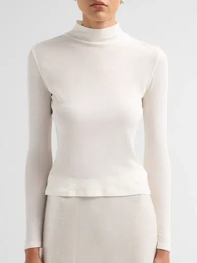 Frame Women's The Shadow Cotton Turtleneck | Thumbnail 5 Frame Women's The Shadow Cotton Turtleneck | Thumbnail 5