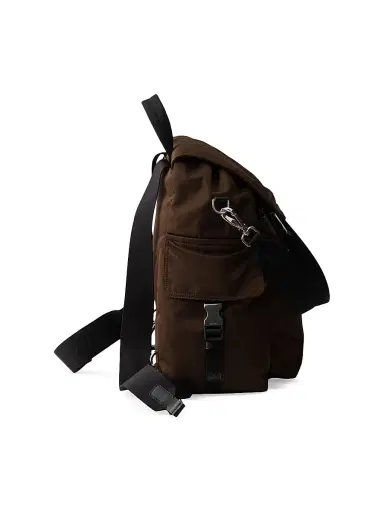 Prada Men's Explore Re-Nylon and Leather Backpack - Brown | Thumbnail 5 Prada Men's Explore Re-Nylon and Leather Backpack - Brown | Thumbnail 5