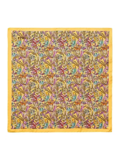 Eton Men's Tropical Floral Silk Pocket Square | Thumbnail 2 Eton Men's Tropical Floral Silk Pocket Square | Thumbnail 2