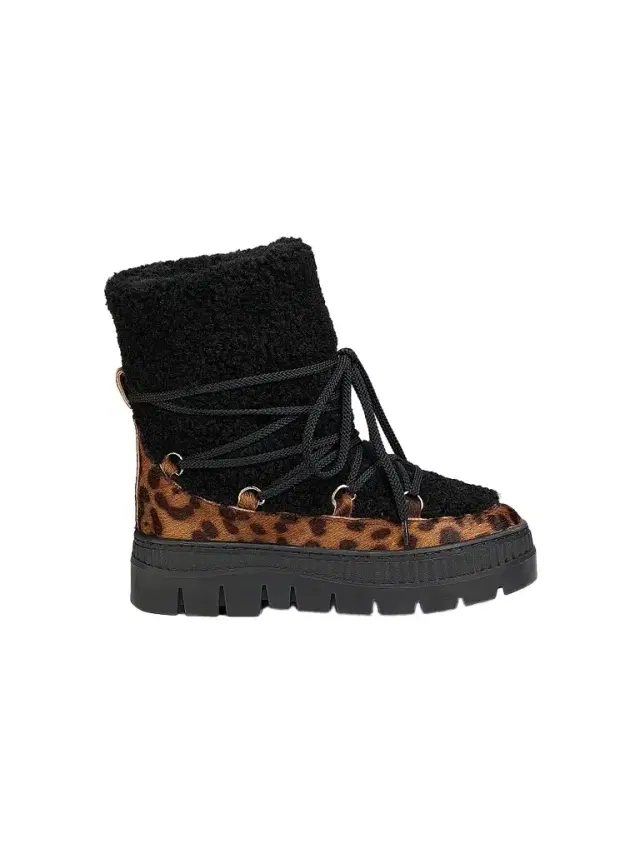 Women's Lace-Up Shearling Ankle Boots Women's Lace-Up Shearling Ankle Boots