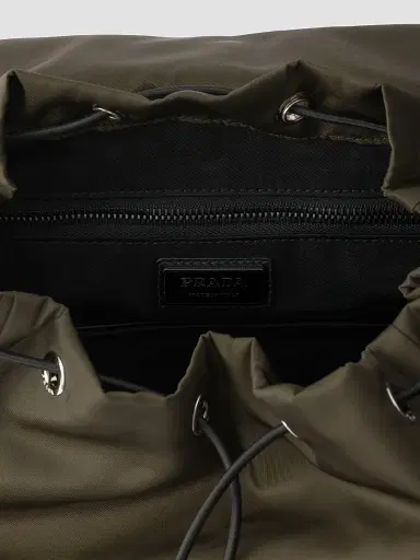 Prada Men's Explore Re-Nylon and Leather Backpack - Green | Thumbnail 5 Prada Men's Explore Re-Nylon and Leather Backpack - Green | Thumbnail 5