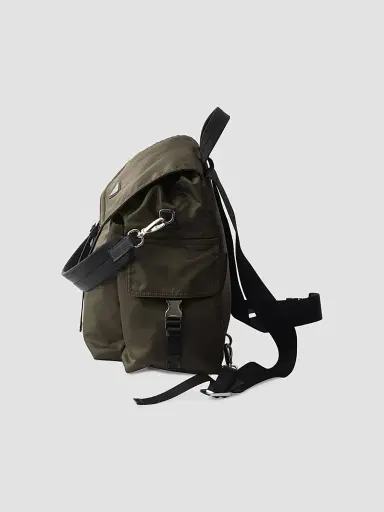 Prada Men's Explore Re-Nylon and Leather Backpack - Green | Thumbnail 7 Prada Men's Explore Re-Nylon and Leather Backpack - Green | Thumbnail 7