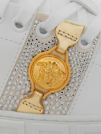 Versace Women's Crystal-Embellished Low-Top Sneakers | Thumbnail 5 Versace Women's Crystal-Embellished Low-Top Sneakers | Thumbnail 5