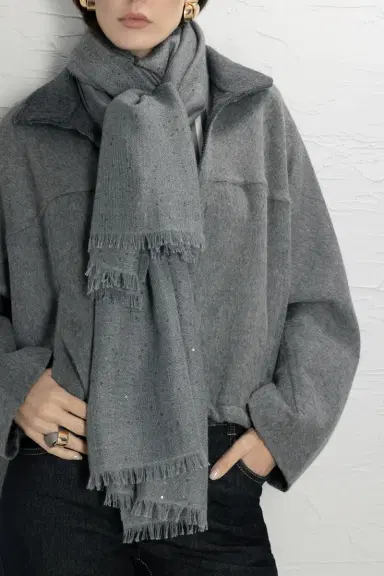 Brunello Cucinelli Fluid Deconstructed Bomber Jacket | Thumbnail 2 Brunello Cucinelli Fluid Deconstructed Bomber Jacket | Thumbnail 2
