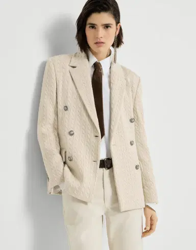 Brunello Cucinelli Sparkling knit blazer with monili | Thumbnail 5 Brunello Cucinelli Sparkling knit blazer with monili | Thumbnail 5