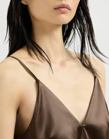 Brunello Cucinelli Stretch silk satin camisole | Thumbnail 4 Brunello Cucinelli Stretch silk satin camisole | Thumbnail 4
