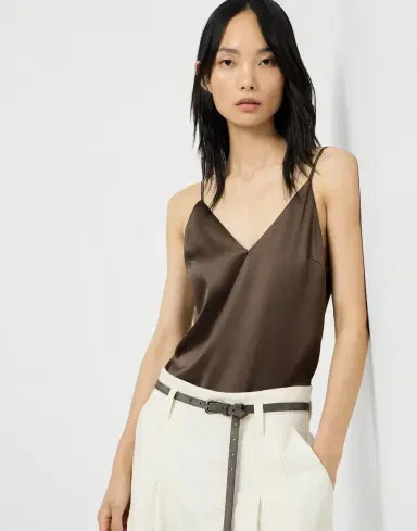 Brunello Cucinelli Stretch silk satin camisole | Thumbnail 5 Brunello Cucinelli Stretch silk satin camisole | Thumbnail 5