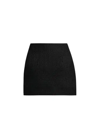 Alexander McQueen Women's Molded Wool-Mohair Mini Skirt | Thumbnail 1 Alexander McQueen Women's Molded Wool-Mohair Mini Skirt | Thumbnail 1