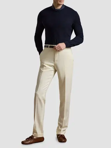 Ralph Lauren Purple Label Men's Cashmere Crewneck Sweater | Thumbnail 2 Ralph Lauren Purple Label Men's Cashmere Crewneck Sweater | Thumbnail 2