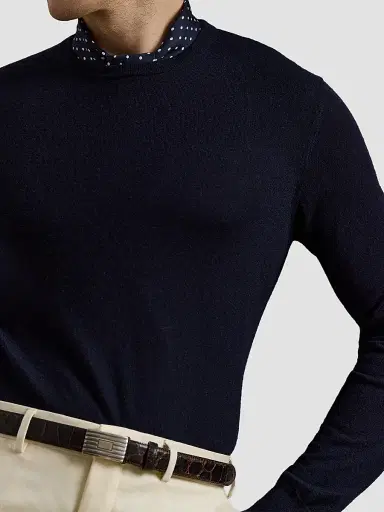 Ralph Lauren Purple Label Men's Cashmere Crewneck Sweater | Thumbnail 5 Ralph Lauren Purple Label Men's Cashmere Crewneck Sweater | Thumbnail 5