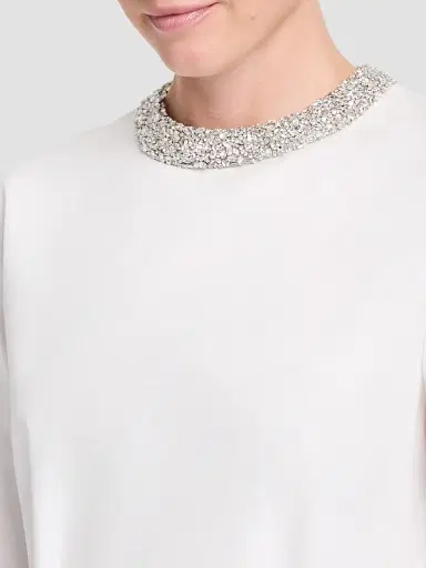 TWP Women's Crystal-Embellished Tie-Waist Top | Thumbnail 5 TWP Women's Crystal-Embellished Tie-Waist Top | Thumbnail 5