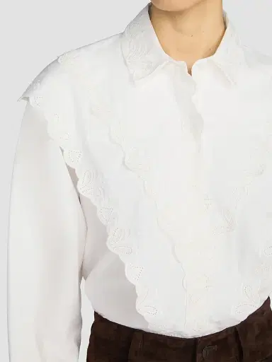 Frame Women's The Poplin Equestrian Shirt | Thumbnail 5 Frame Women's The Poplin Equestrian Shirt | Thumbnail 5