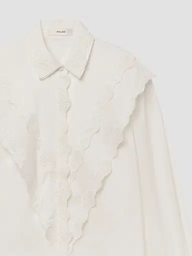 Frame Women's The Poplin Equestrian Shirt | Thumbnail 6 Frame Women's The Poplin Equestrian Shirt | Thumbnail 6