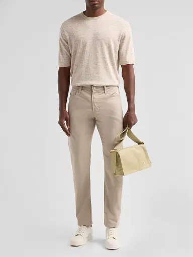 Saks Fifth Avenue Men's Linen Crewneck T-Shirt | Thumbnail 2 Saks Fifth Avenue Men's Linen Crewneck T-Shirt | Thumbnail 2