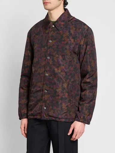 Dries Van Noten Men's Floral-Print Nylon Coach's Jacket | Thumbnail 4 Dries Van Noten Men's Floral-Print Nylon Coach's Jacket | Thumbnail 4
