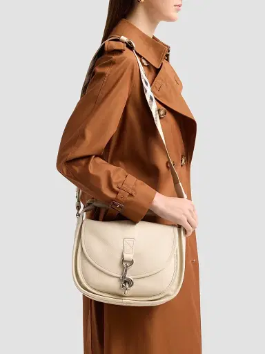 Burberry Women's Small B-Clip Messenger Crossbody Bag | Thumbnail 2 Burberry Women's Small B-Clip Messenger Crossbody Bag | Thumbnail 2