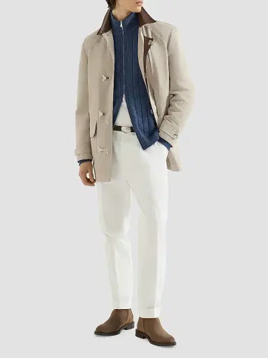 Brunello Cucinelli Men's Water-Resistant Microfiber Outerwear Jacket | Thumbnail 6 Brunello Cucinelli Men's Water-Resistant Microfiber Outerwear Jacket | Thumbnail 6