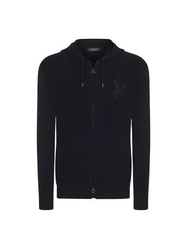 Stefano Ricci Men's Hooded Full Zip Sweater | Thumbnail 1 Stefano Ricci Men's Hooded Full Zip Sweater | Thumbnail 1