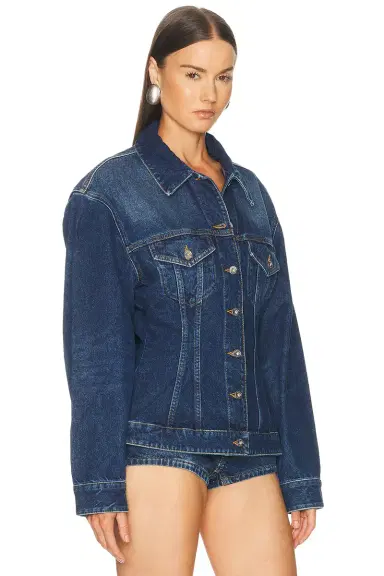 Mugler Hourglass Denim Jacket | Thumbnail 2 Mugler Hourglass Denim Jacket | Thumbnail 2