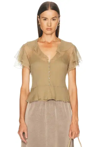 Ralph Lauren Collection Kristina Top | Thumbnail 1 Ralph Lauren Collection Kristina Top | Thumbnail 1