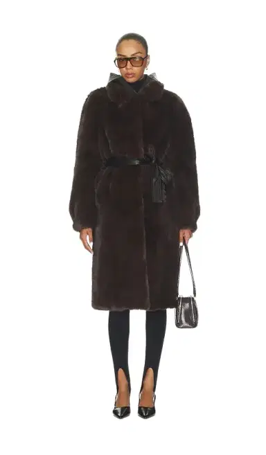 Mimchik Penny Maxi Faux Fur Coat | Thumbnail 1 Mimchik Penny Maxi Faux Fur Coat | Thumbnail 1