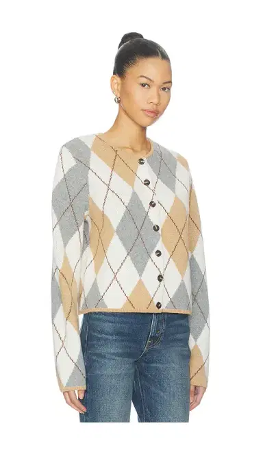 Aligne Aggie Merino Argyle Cardigan | Thumbnail 2 Aligne Aggie Merino Argyle Cardigan | Thumbnail 2