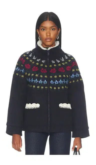 Sea Preston Knit Sherpa Lined Jacket | Thumbnail 1 Sea Preston Knit Sherpa Lined Jacket | Thumbnail 1
