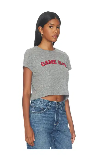 Sunny Somewhere Red Game Day Tiny Tee | Thumbnail 2 Sunny Somewhere Red Game Day Tiny Tee | Thumbnail 2