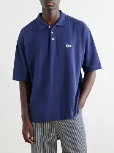 Visvim Mondo Weller Logo-Appliquéd Cotton-Piqué Polo Shirt - Men | Thumbnail 3 Visvim Mondo Weller Logo-Appliquéd Cotton-Piqué Polo Shirt - Men | Thumbnail 3