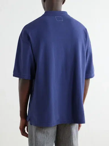 Visvim Mondo Weller Logo-Appliquéd Cotton-Piqué Polo Shirt - Men | Thumbnail 4 Visvim Mondo Weller Logo-Appliquéd Cotton-Piqué Polo Shirt - Men | Thumbnail 4