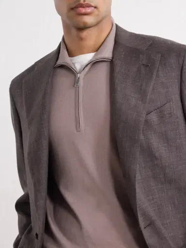 Slowear Zanone Flexwool Half-Zip Sweater - Men | Thumbnail 5 Slowear Zanone Flexwool Half-Zip Sweater - Men | Thumbnail 5