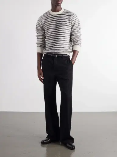 Tom Ford Striped Mohair-Blend Sweater - Men | Thumbnail 2 Tom Ford Striped Mohair-Blend Sweater - Men | Thumbnail 2