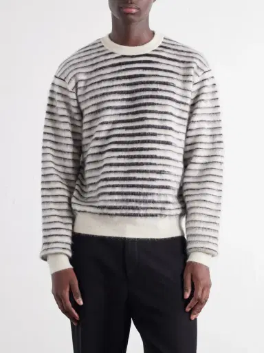 Tom Ford Striped Mohair-Blend Sweater - Men | Thumbnail 3 Tom Ford Striped Mohair-Blend Sweater - Men | Thumbnail 3