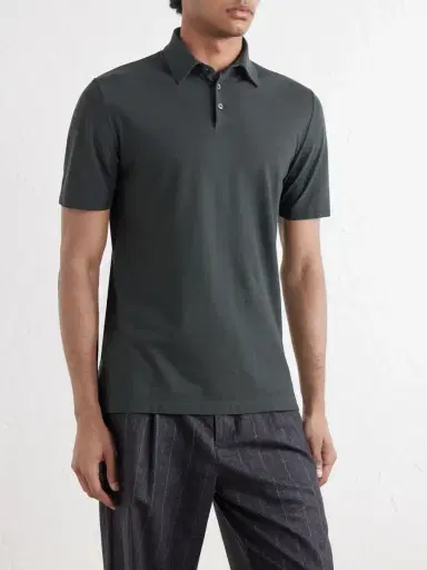 Slowear Cotton Polo Shirt - Men | Thumbnail 3 Slowear Cotton Polo Shirt - Men | Thumbnail 3