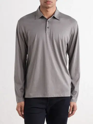 Slowear Zanone Cotton and Silk-Blend Jersey Polo Shirt - Men | Thumbnail 3 Slowear Zanone Cotton and Silk-Blend Jersey Polo Shirt - Men | Thumbnail 3