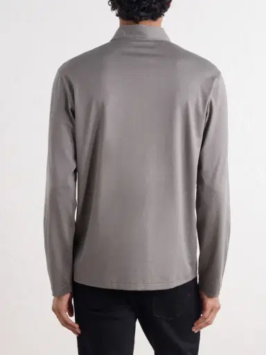 Slowear Zanone Cotton and Silk-Blend Jersey Polo Shirt - Men | Thumbnail 4 Slowear Zanone Cotton and Silk-Blend Jersey Polo Shirt - Men | Thumbnail 4
