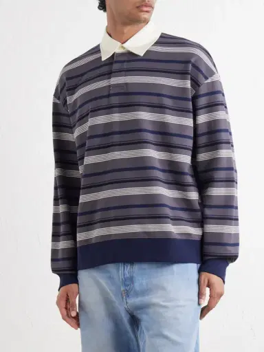 NN07 David Striped Organic Cotton Polo Shirt - Men | Thumbnail 3 NN07 David Striped Organic Cotton Polo Shirt - Men | Thumbnail 3