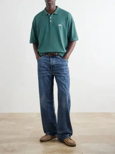 Visvim Mondo Weller Logo-Appliquéd Cotton-Piqué Polo Shirt - Men | Thumbnail 2 Visvim Mondo Weller Logo-Appliquéd Cotton-Piqué Polo Shirt - Men | Thumbnail 2