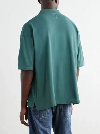 Visvim Mondo Weller Logo-Appliquéd Cotton-Piqué Polo Shirt - Men | Thumbnail 4 Visvim Mondo Weller Logo-Appliquéd Cotton-Piqué Polo Shirt - Men | Thumbnail 4