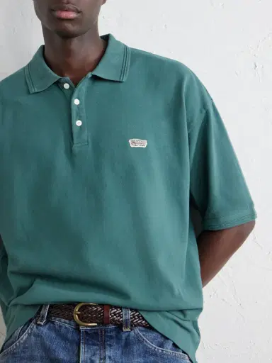 Visvim Mondo Weller Logo-Appliquéd Cotton-Piqué Polo Shirt - Men | Thumbnail 5 Visvim Mondo Weller Logo-Appliquéd Cotton-Piqué Polo Shirt - Men | Thumbnail 5